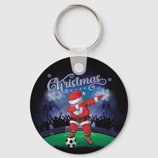 Weihnachtssoccer Schlüsselanhänger (Vorderseite)