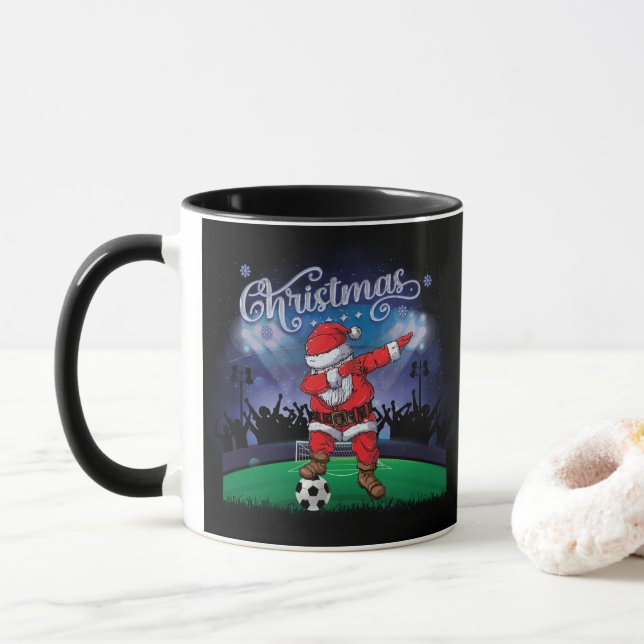 Weihnachtssoccer Tasse (Mit Donut)