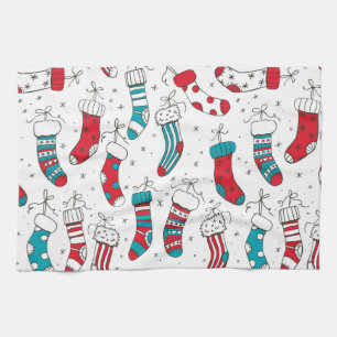 Weihnachtssocken Geschirrtuch