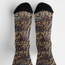 Weihnachtssocken Navy Swirls Socken