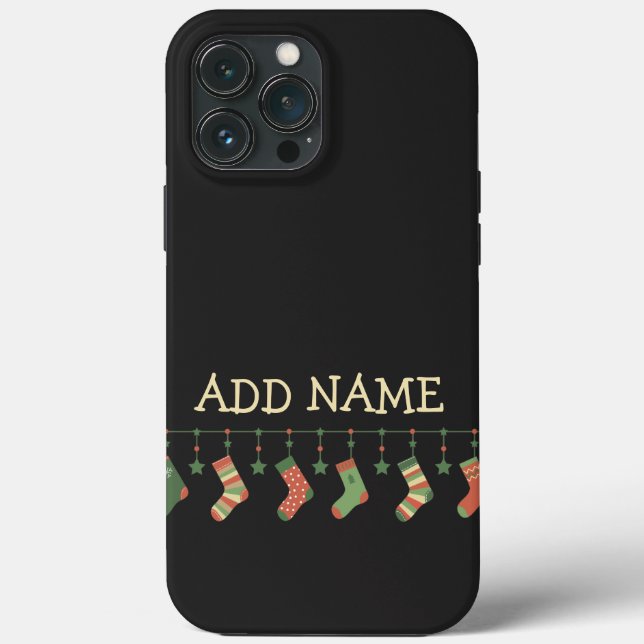 Weihnachtssocken - Strümpfe der Saison geben Namen Case-Mate iPhone Hülle (Rückseite)