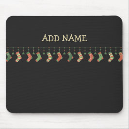 Weihnachtssocken - Strümpfe der Saison geben Namen Mousepad
