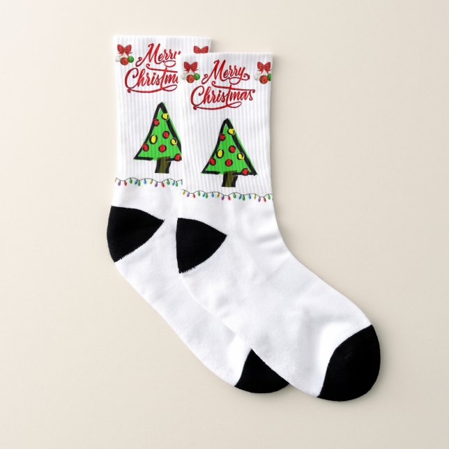 Weihnachtssocken, Weihnachtsbaum Socken (Paar)