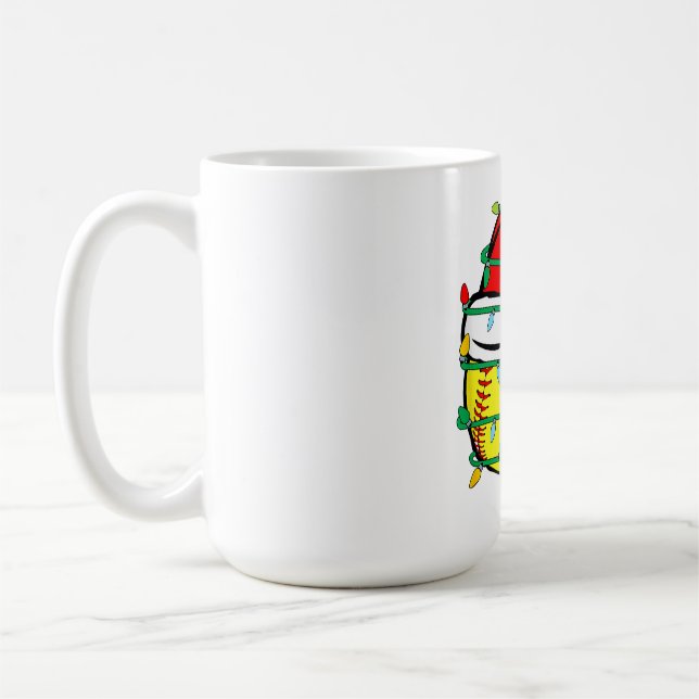 WeihnachtsSoftball Kaffeetasse (Links)