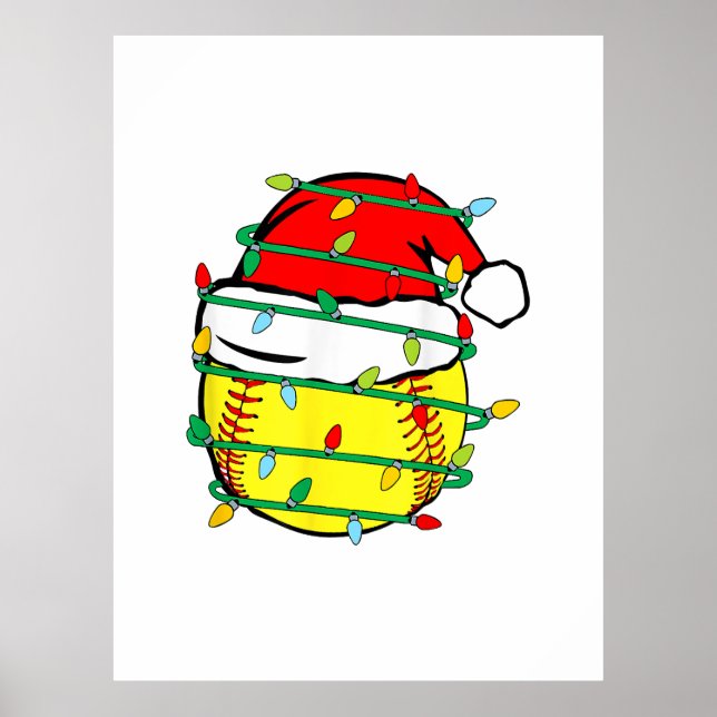 WeihnachtsSoftball Poster (Vorne)