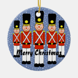 Weihnachtssoldat-Weihnachtsverzierung Keramik Ornament