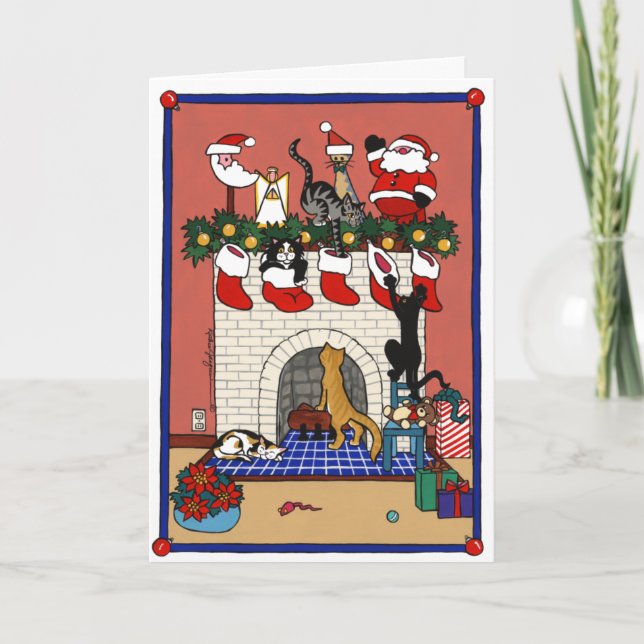 WEIHNACHTSspaß Feiertagskarte (Vorderseite)