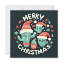 Weihnachtsspass gepotted Santa Cactus Pflanze