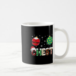 Weihnachtsspaß-Paar-Familie-Kastanien-Männer Kaffeetasse