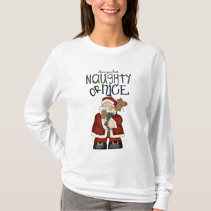 Weihnachtsspaß Sankt frecher oder Nizza T-Shirt