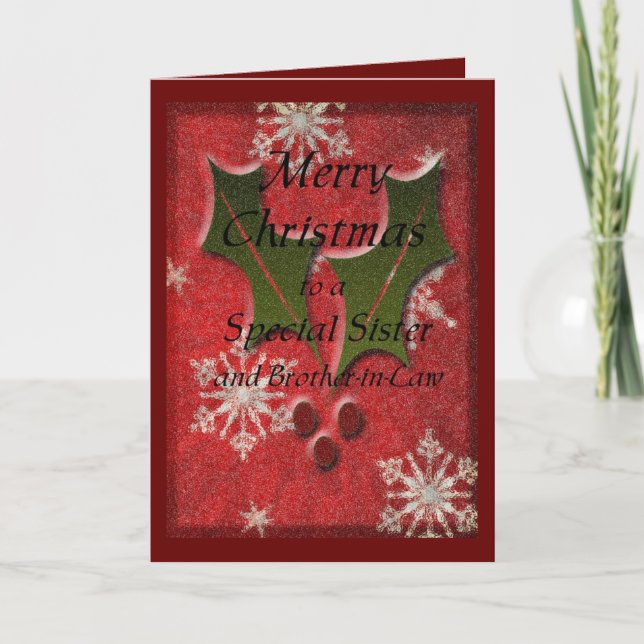 Weihnachtsspecial-Schwester Feiertagskarte (Vorderseite)