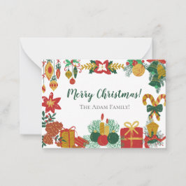 Weihnachtsspezialkarte Mitteilungskarte