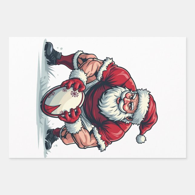 Weihnachtsspielerin Geschenkpapier Set (Vorderseite)