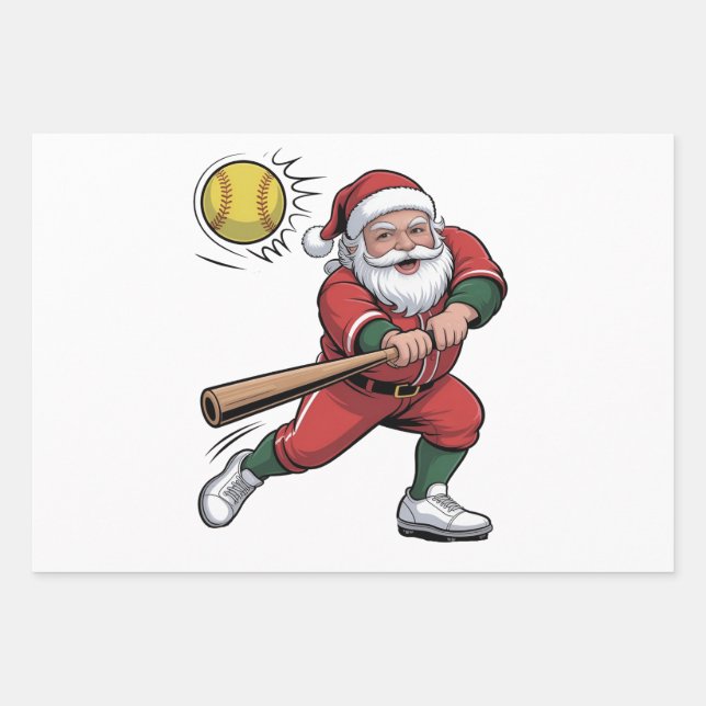 Weihnachtsspielerin - Weihnachtsspielerin Sport Geschenkpapier Set (Vorderseite)
