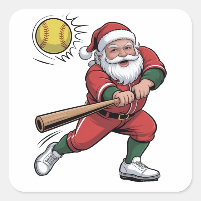 Weihnachtsspielerin - Weihnachtsspielerin Sport Quadratischer Aufkleber (Vorderseite)