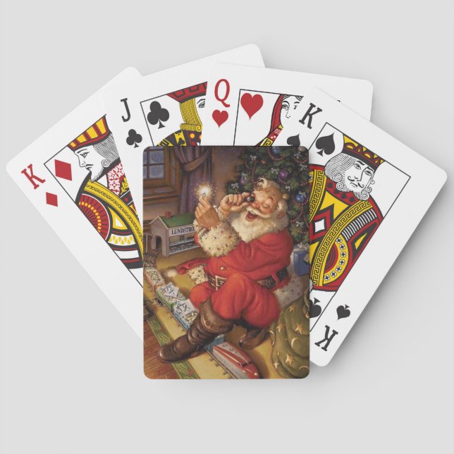 Weihnachtsspielkarten Spielkarten (Rückseite)