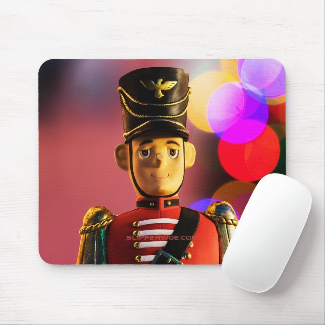 Weihnachtsspielsoldat Figur SlipperyJoe Gay pri Mousepad (Mit Mouse)