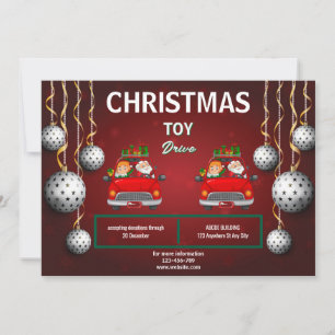 Weihnachtsspielzeug-Aktion Einladung