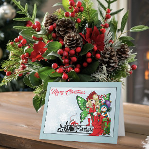 Weihnachtsspielzeug Fairy Karte
