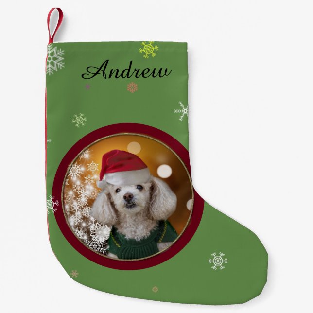 Weihnachtsspielzeug-Pudel-Strumpf Kleiner Weihnachtsstrumpf (Vorderseite)