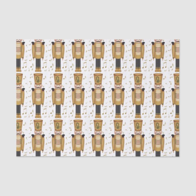 Weihnachtsspielzeug Soldier Nutcracker Xmas Seidenpapier (Vorderseite)