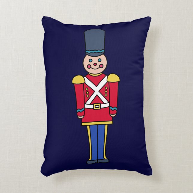 Weihnachtsspielzeug Soldier Throw Kissen (Vorderseite(Vertikal))