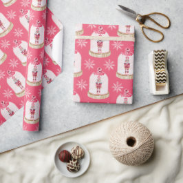 Weihnachtsspielzeug Soldier Wasserfarbe Schneefloc Geschenkpapier