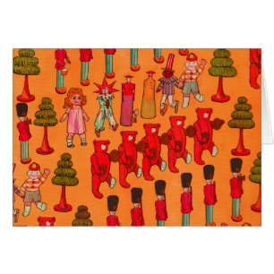 Weihnachtsspielzeug-Vintage Kinder spielen