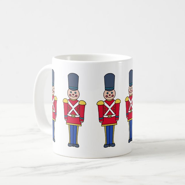 Weihnachtsspielzeugsoldaten-Tasse Kaffeetasse (Vorderseite Links)