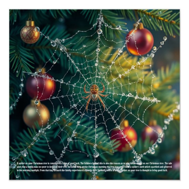 Weihnachtsspinne Poster (Vorderseite)