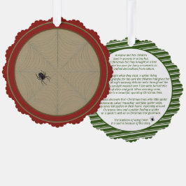 Weihnachtsspinne Story Paper Ornament Card