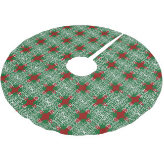 Weihnachtsspitze-Musterbaumrock Polyester Weihnachtsbaumdecke
