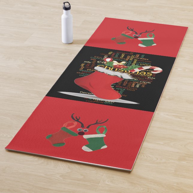 Weihnachtssport und Spiele Yoga Mat Yogamatte (Beispiel)