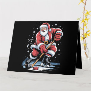 Weihnachtssport Weihnachten spielt Eishockey Weihn Karte