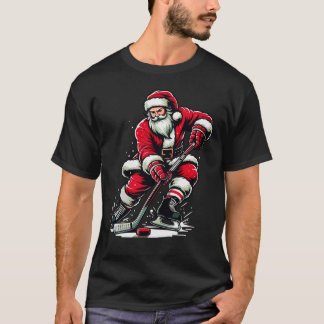 Weihnachtssport Weihnachten spielt Eishockey Weihn T-Shirt