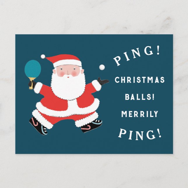 Weihnachtssportkarten Feiertagspostkarte (Vorderseite)