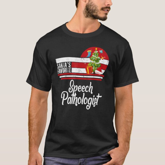 Weihnachtssprecherin Pathologe Christmas Ugly S T-Shirt (Vorderseite)