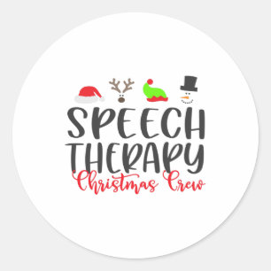 Weihnachtssprechtherapie, Crew Runder Aufkleber