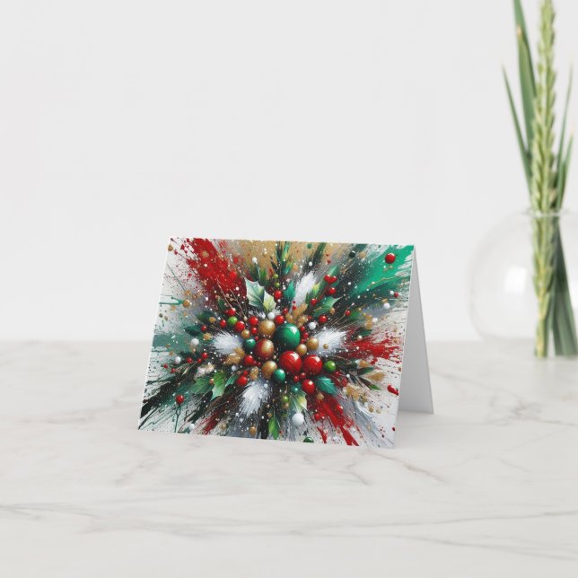 Weihnachtsspritzer / Weiße Explosionen (Vorderseite)
