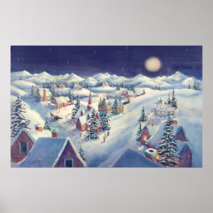 WEIHNACHTSstadt durch SHARON SHARPE Poster