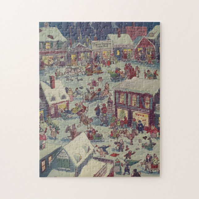 Weihnachtsstadt Illustration des Volkes (1918) (Vertikal)