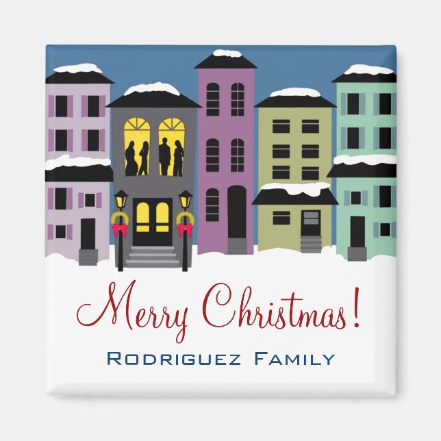 Weihnachtsstadt ~ Magnet (Vorne)