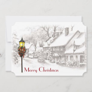 Weihnachtsstadt Party Einladung