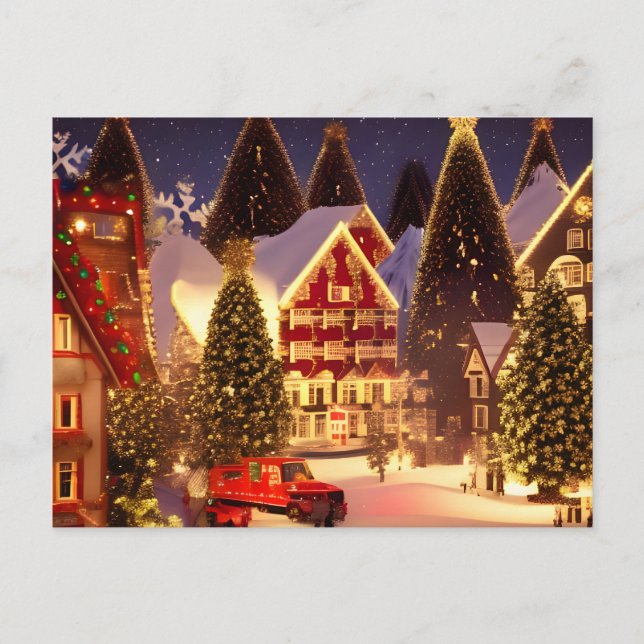 Weihnachtsstadt Postkarte (Vorderseite)