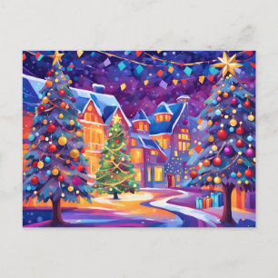 Weihnachtsstadt Postkarte