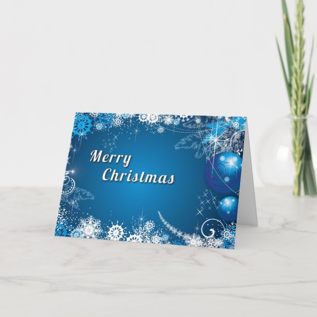 Weihnachtsstar Feiertagskarte (Vorderseite)