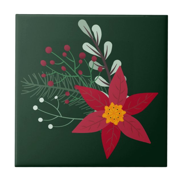 Weihnachtsstar Fliese (Vorderseite)