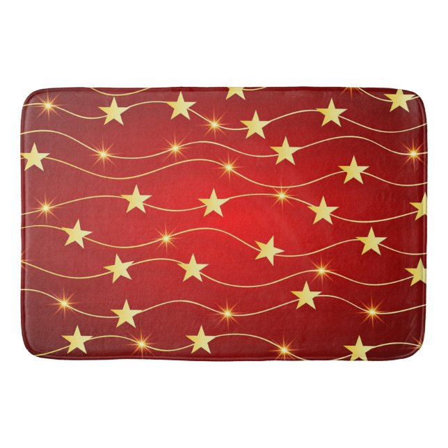 Weihnachtsstars Badematte (Vorderseite)