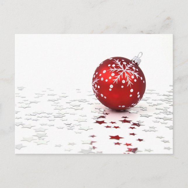 Weihnachtsstars Feiertagspostkarte (Vorderseite)