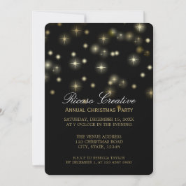 Weihnachtsstars Festivals Corporate Party Einladung